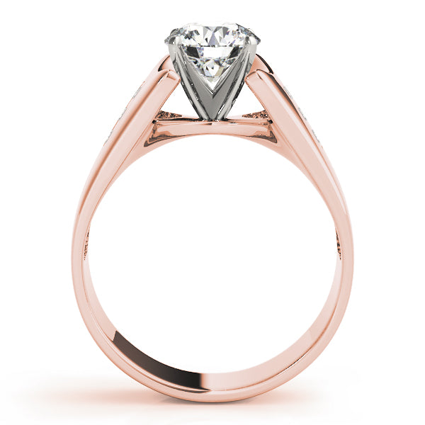 Architectural Channel-Set Diamond Engagement Ring (1/4 ct. tw.)