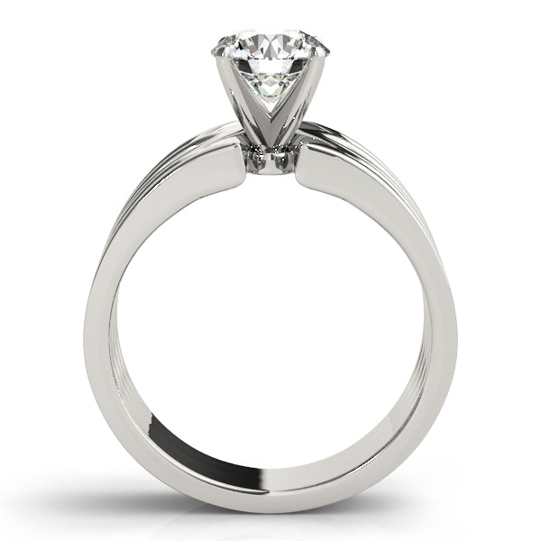 Sculpted Split Shank Engagement Ring
