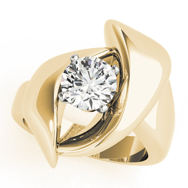 Architectural Solitaire Engagement Ring