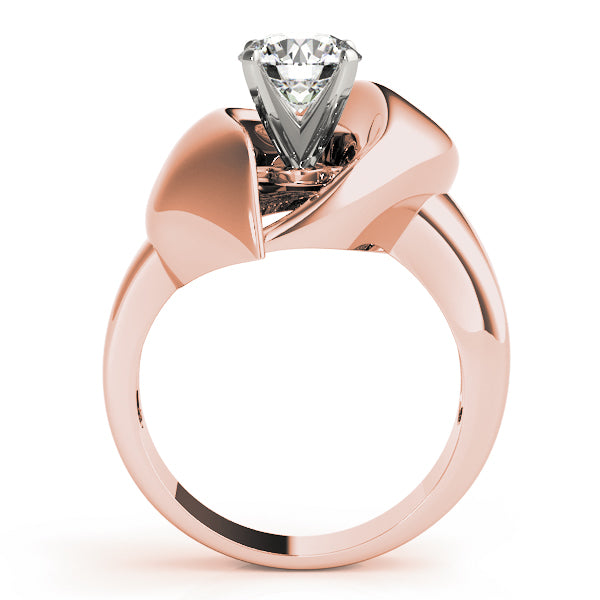 Architectural Solitaire Engagement Ring