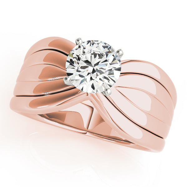 Architectural Split Shank Engagement Ring