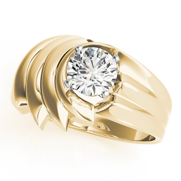Architectural Solitaire Engagement Ring