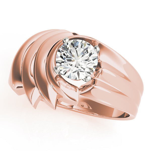 Architectural Solitaire Engagement Ring