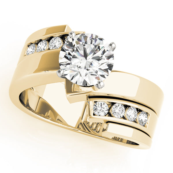 Channel-Set Split Shank Diamond Engagement Ring (1/5 ct. tw.)