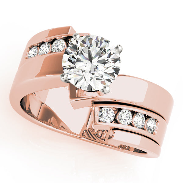 Channel-Set Split Shank Diamond Engagement Ring (1/5 ct. tw.)