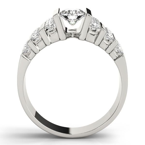 Geometric Channel-Set Diamond Engagement Ring (3/4 ct. tw.)