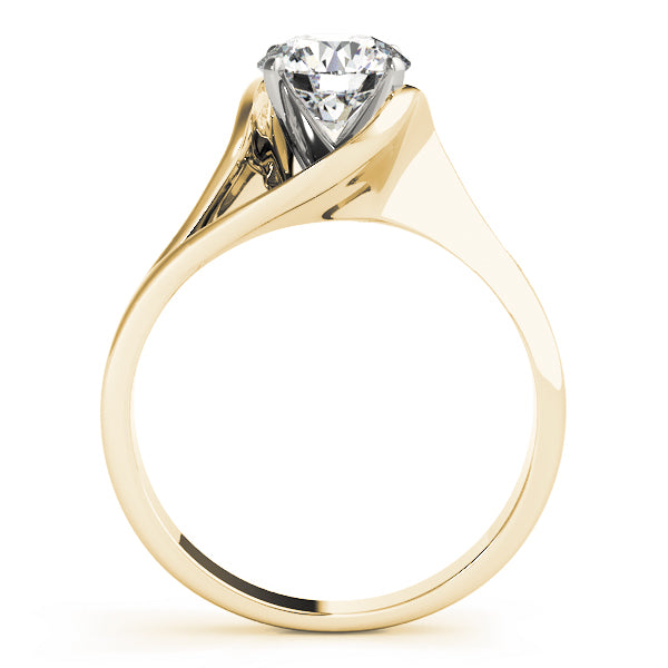 Modern Bypass Diamond Engagement Ring
