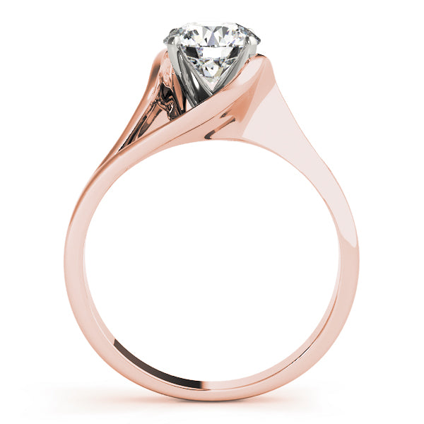 Modern Bypass Diamond Engagement Ring
