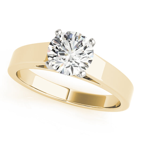 Classic Four-Prong Solitaire Diamond Engagement Ring