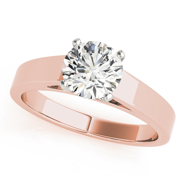 Classic Four-Prong Solitaire Diamond Engagement Ring