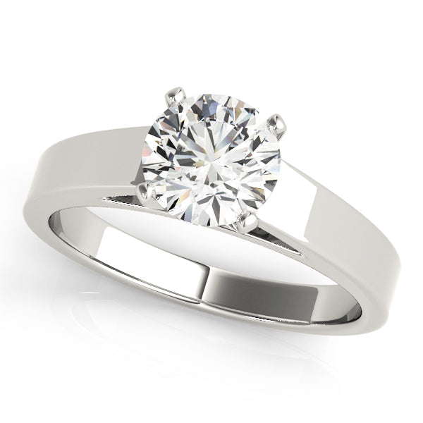 Classic Four-Prong Solitaire Diamond Engagement Ring