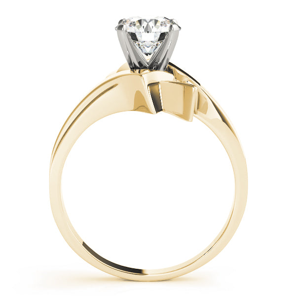 Architectural Split-Shank Bypass Engagement Ring