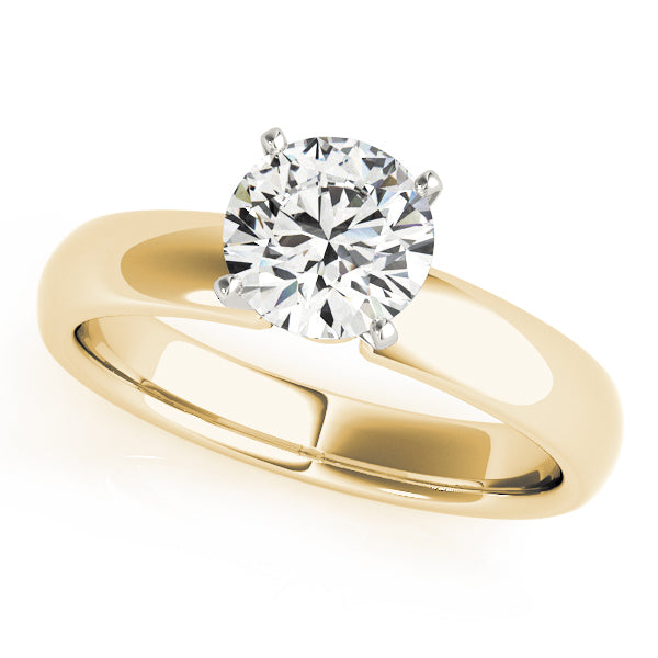Classic Four-Prong Solitaire Diamond Engagement Ring