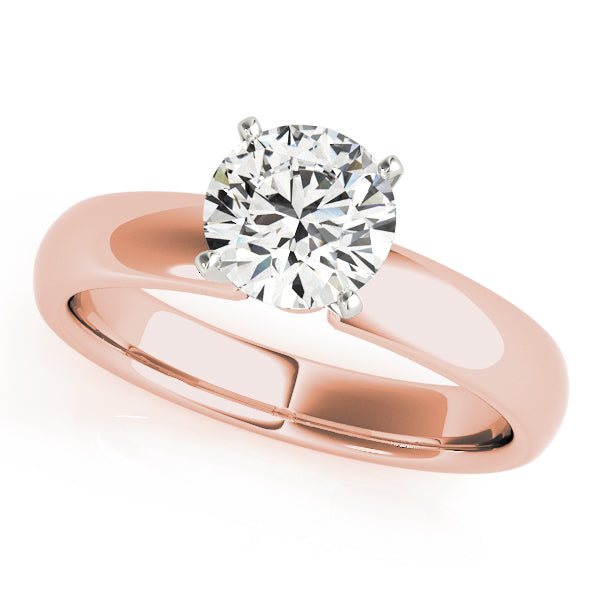 Classic Four-Prong Solitaire Diamond Engagement Ring