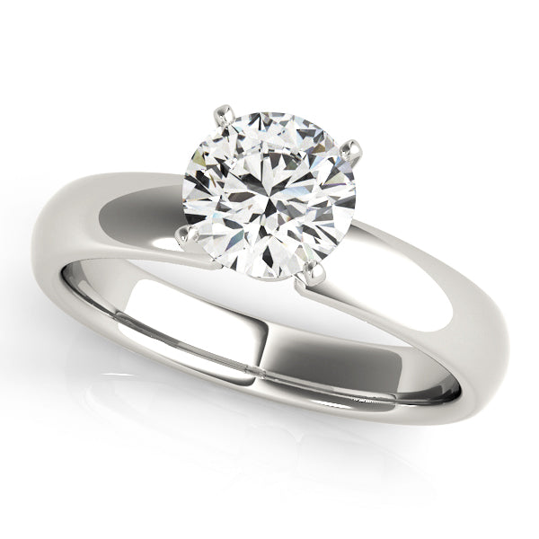 Classic Four-Prong Solitaire Diamond Engagement Ring