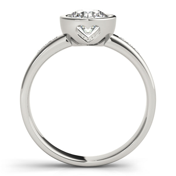 Channel-Set Diamond Engagement Ring (1/8 ct. tw.)