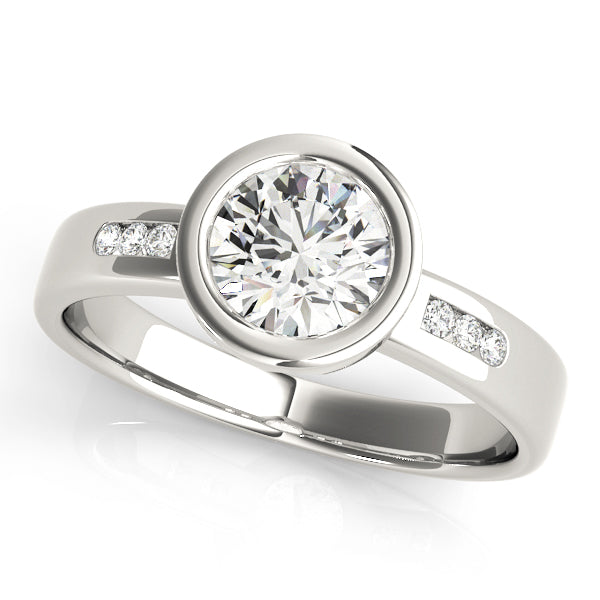 Channel-Set Diamond Engagement Ring (1/8 ct. tw.)