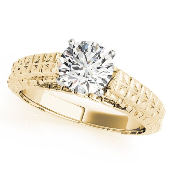 Architectural Lattice Engagement Ring