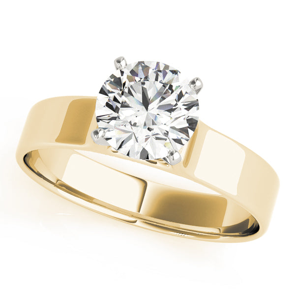 Classic Four-Prong Solitaire Diamond Engagement Ring