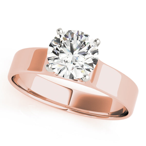 Classic Four-Prong Solitaire Diamond Engagement Ring