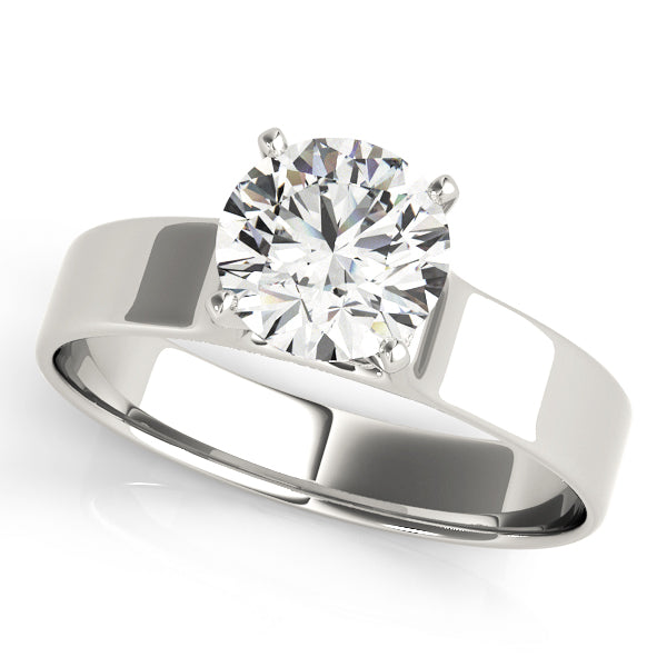 Classic Four-Prong Solitaire Diamond Engagement Ring