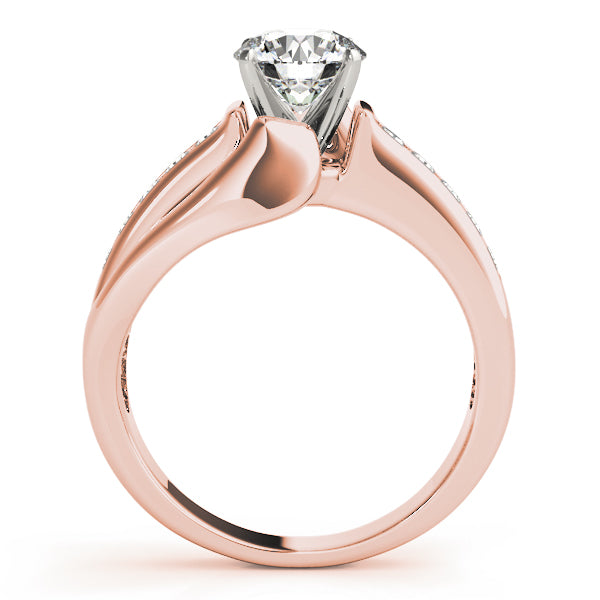 Channel-Set Split Band Diamond Engagement Ring (1/4 ct. tw.)