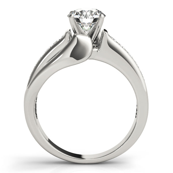 Channel-Set Split Band Diamond Engagement Ring (1/4 ct. tw.)