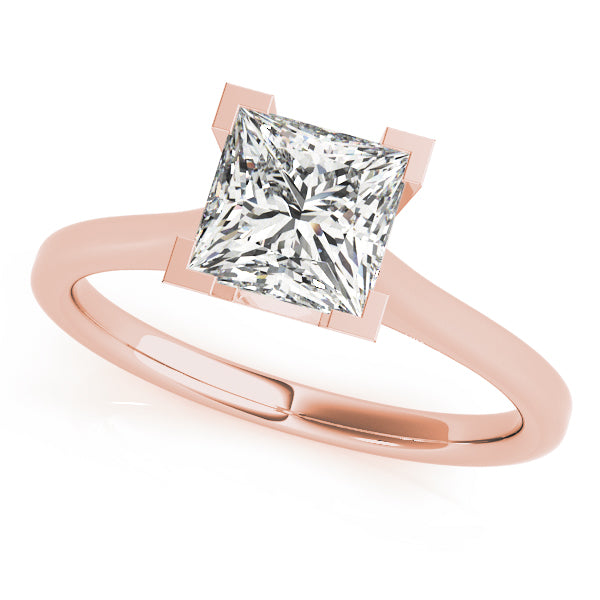 Classic Four-Prong Solitaire Diamond Engagement Ring
