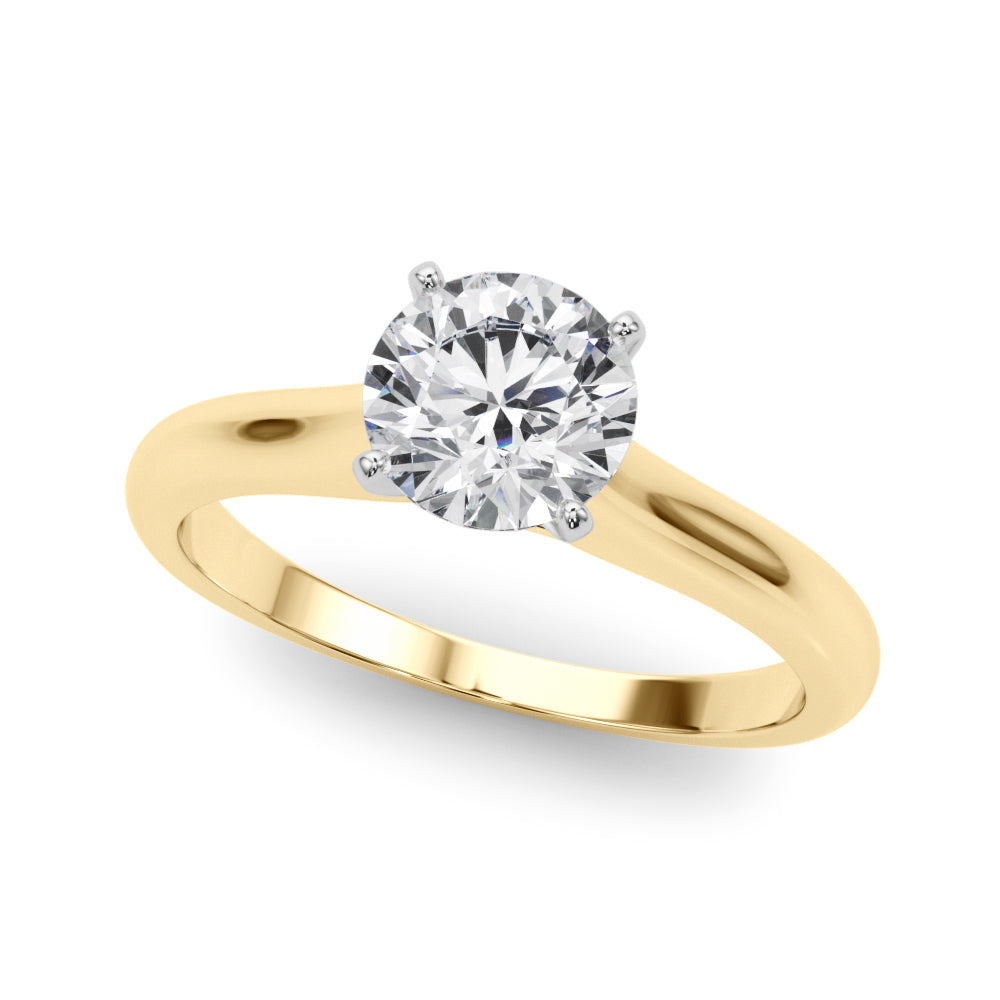Classic Four-Prong Solitaire Diamond Engagement Ring