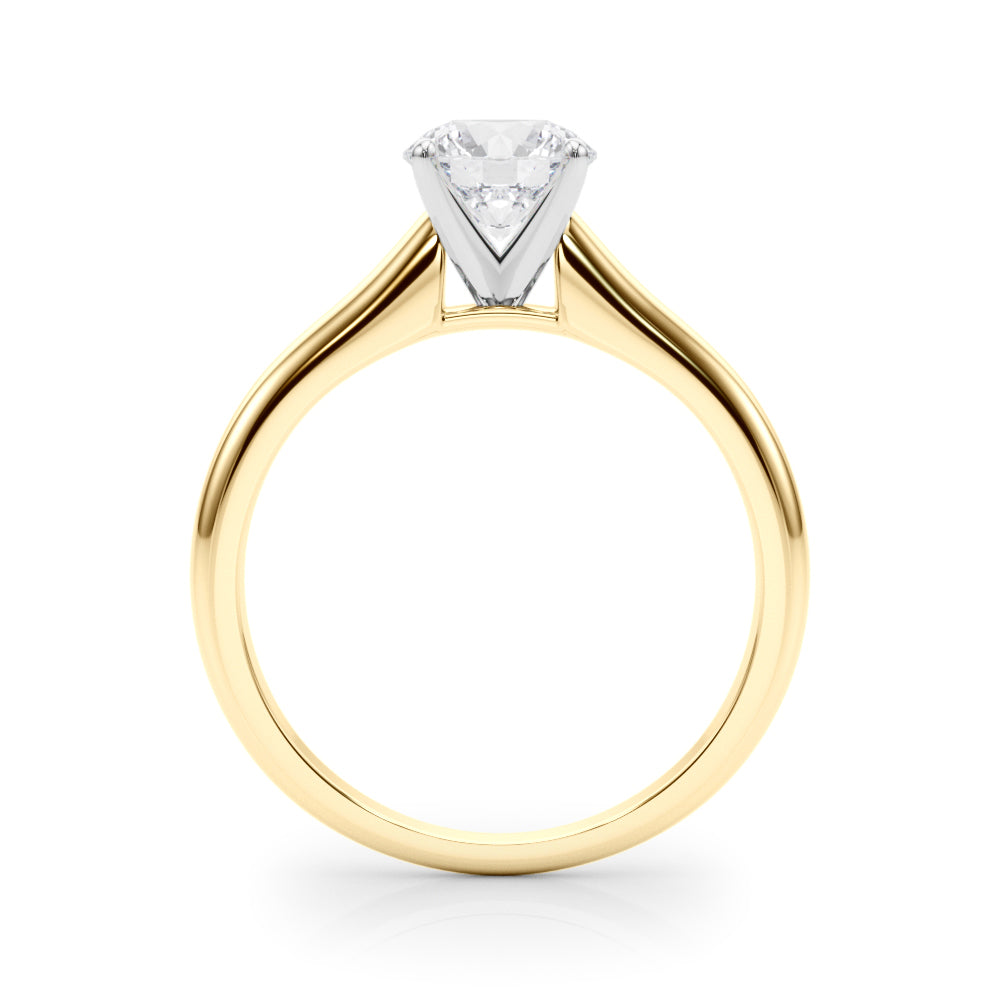 Classic Four-Prong Solitaire Diamond Engagement Ring