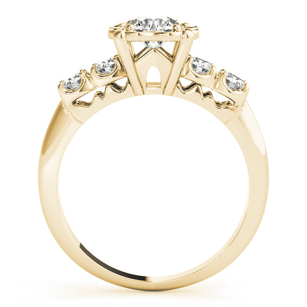Floral Motif Diamond Engagement Ring (1/4 ct. tw.)