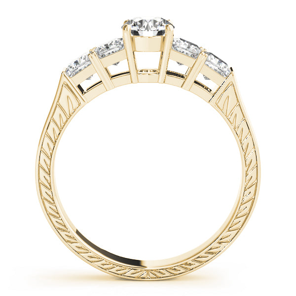 Channel-Set Princess Diamond Engagement Ring (1/2 ct. tw.)