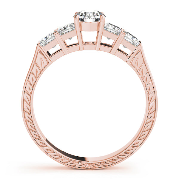 Channel-Set Princess Diamond Engagement Ring (1/2 ct. tw.)