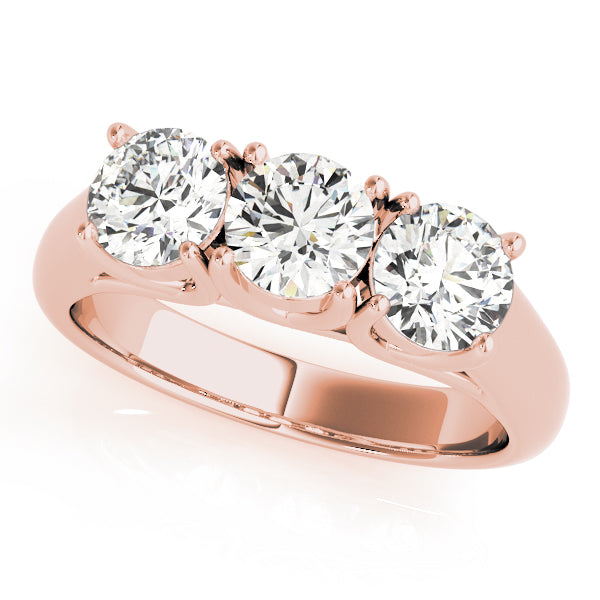 Classic Three-Stone Diamond Engagement Ring
