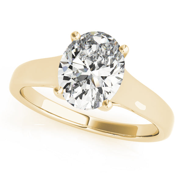 Classic Four-Prong Solitaire Diamond Engagement Ring