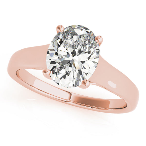 Classic Four-Prong Solitaire Diamond Engagement Ring