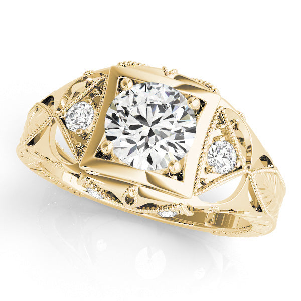 Vintage Milgrain Diamond Engagement Ring (1/15 ct. tw.)