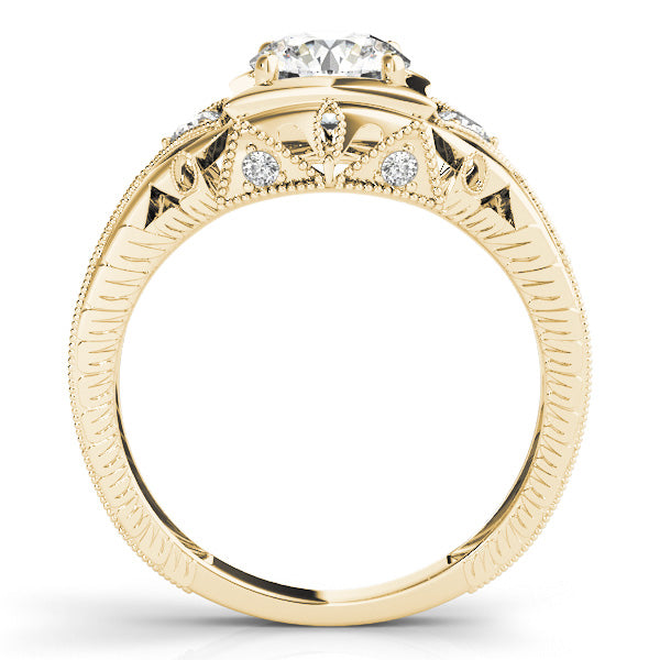 Vintage Milgrain Diamond Engagement Ring (1/15 ct. tw.)