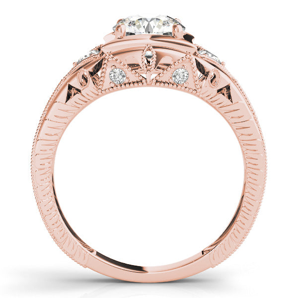 Vintage Milgrain Diamond Engagement Ring (1/15 ct. tw.)