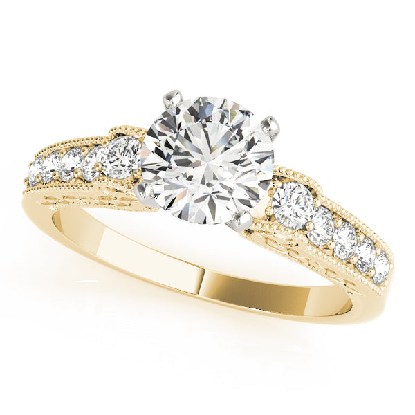 Vintage Milgrain Diamond Engagement Ring (1/3 ct. tw.)
