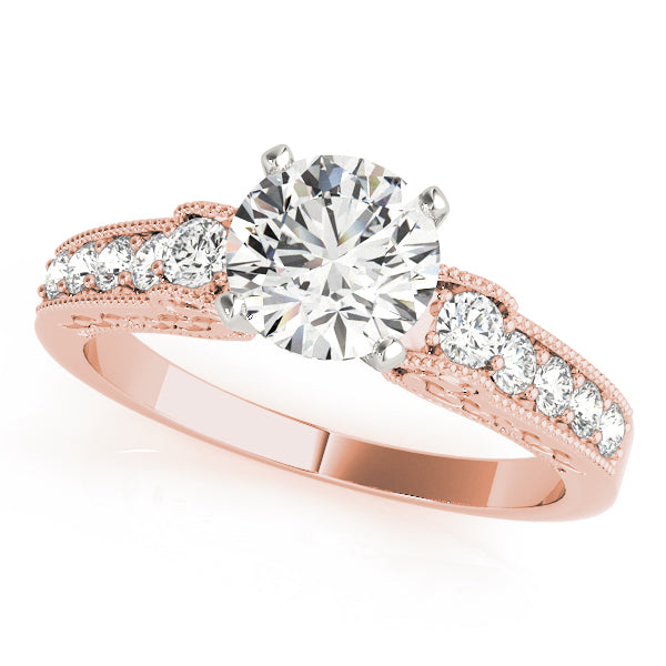 Vintage Milgrain Diamond Engagement Ring (1/3 ct. tw.)