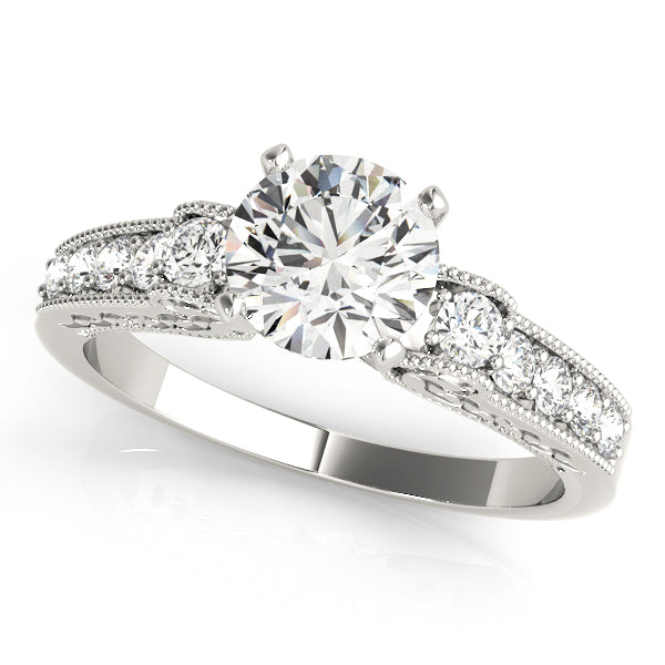 Vintage Milgrain Diamond Engagement Ring (1/3 ct. tw.)