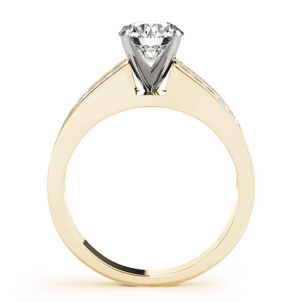 Channel-Set Split Shank Diamond Engagement Ring (1/2 ct. tw.)