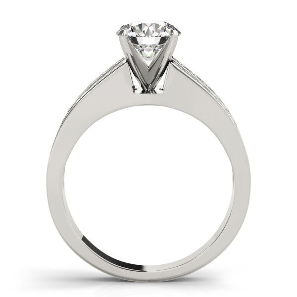 Channel-Set Split Shank Diamond Engagement Ring (1/2 ct. tw.)