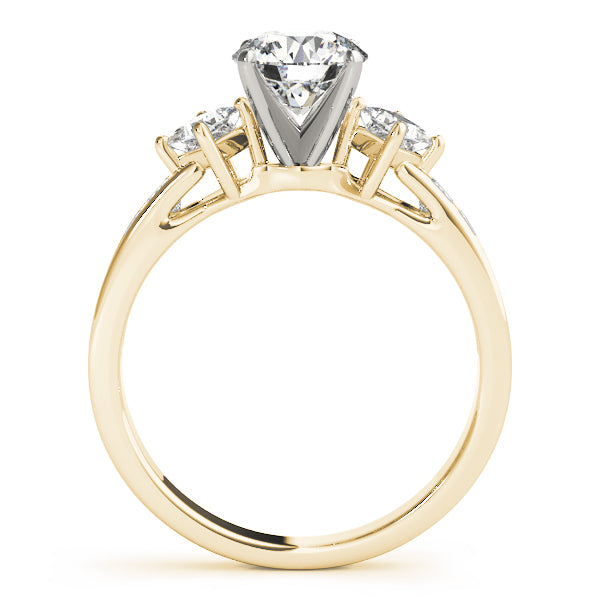 Channel-Set Three-Stone Princess Diamond Engagement Ring (3/4 ct. tw.)