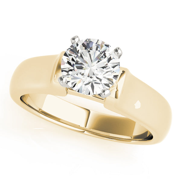Classic Four-Prong Solitaire Diamond Engagement Ring