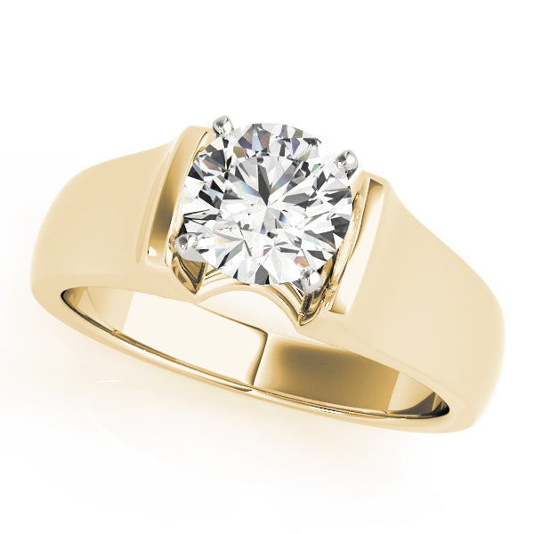 Classic Four-Prong Solitaire Diamond Engagement Ring