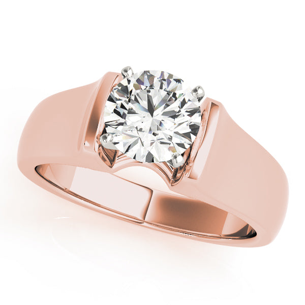 Classic Four-Prong Solitaire Diamond Engagement Ring