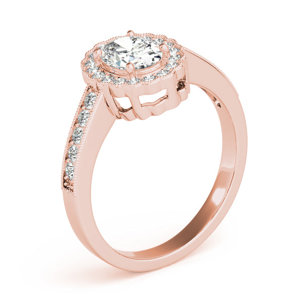 Scalloped Halo Diamond Engagement Ring (1/4 ct. tw.)