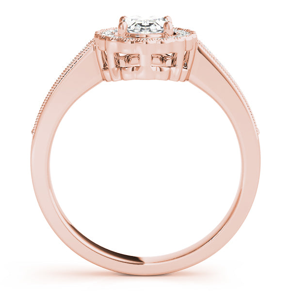 Scalloped Halo Diamond Engagement Ring (1/4 ct. tw.)
